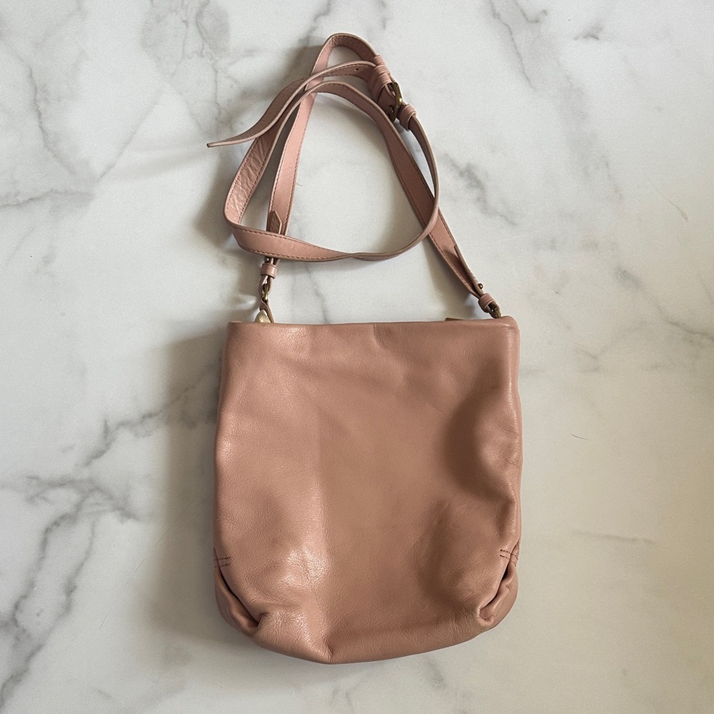 J. Crew Blush Leather Shoulder Bag